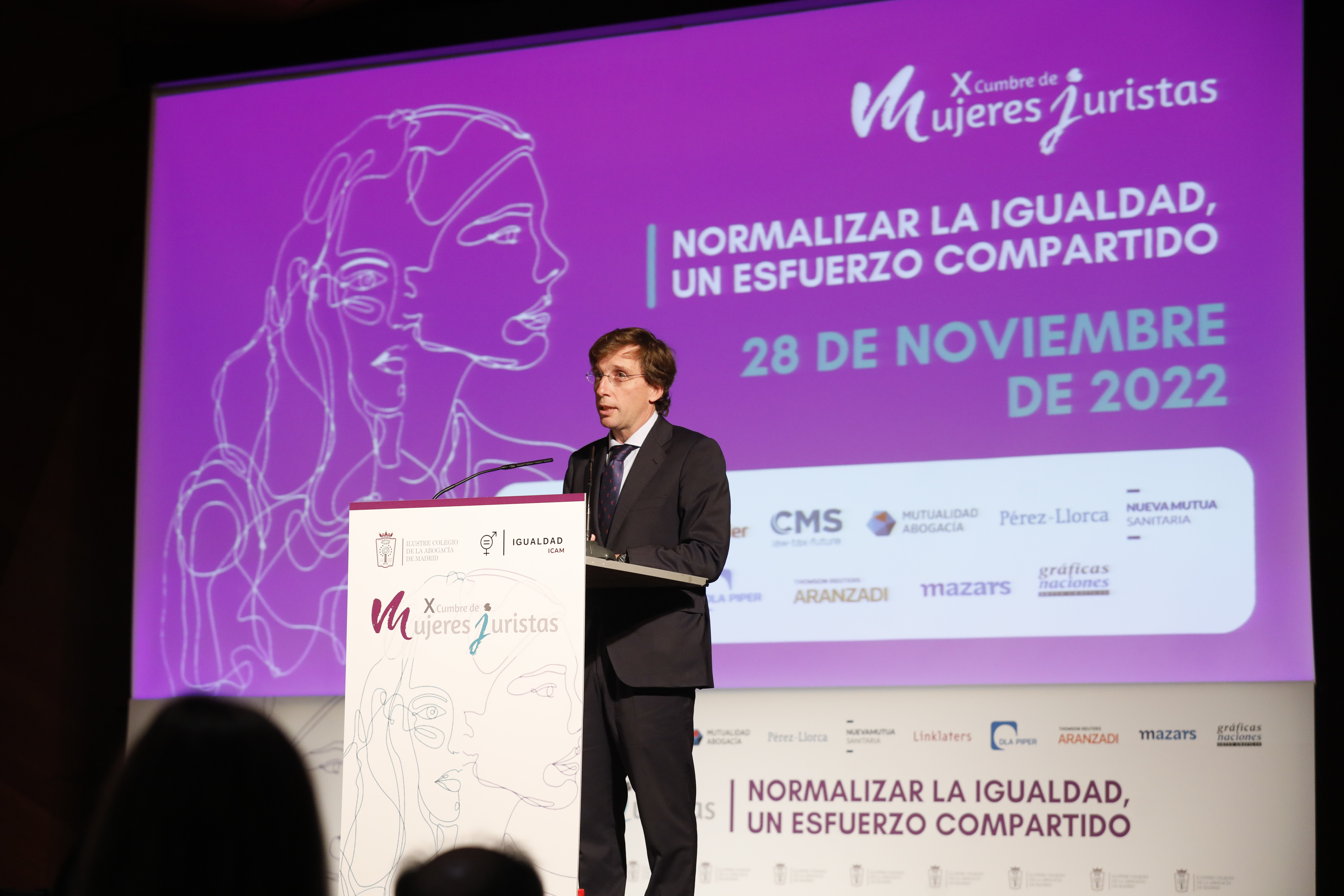 José Luis Martínez-Almeida, durante la inauguración de la X Cumbre de Mujeres Juristas